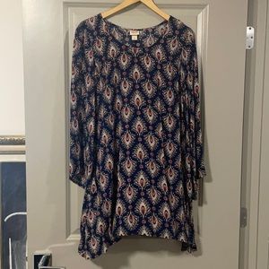 King Sleeve Peacock Dress